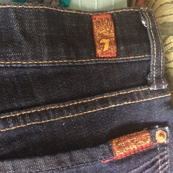 New Dojo Fit Crop 7 For All Mankind Jeans 30! - Picture 7 of 8